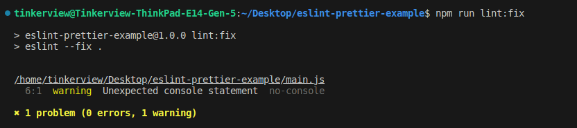 npm run lint:fix