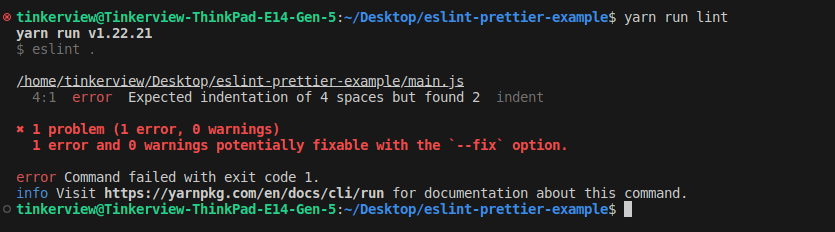 npm run lint